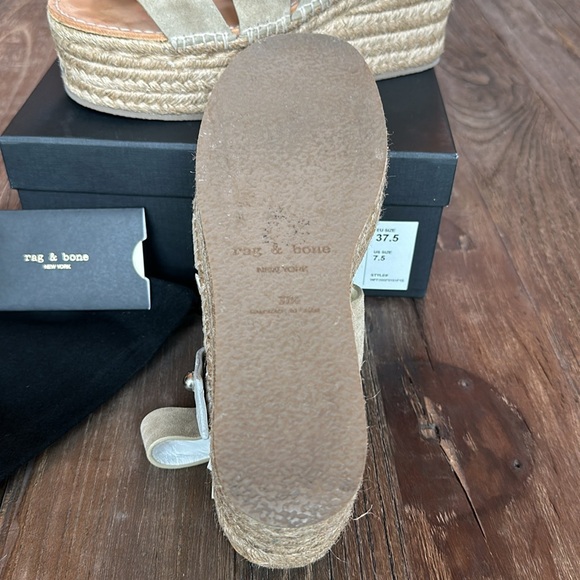Rag & Bone Platform Espadrille - size 37.5 (7.5) - Picture 5 of 14